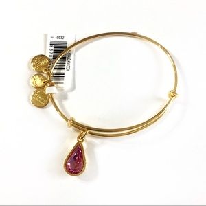 Alex & Ani Oct Birthstone Adjustable Wire Bangle